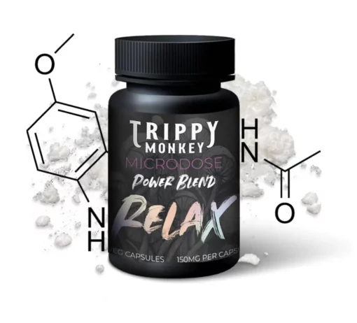 Trippy Monkey Relax Power Blend Shroom Capsules 4.5Gr